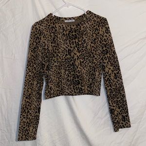 Zara cheetah print top